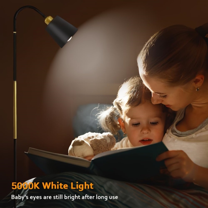Adjustable Standard Floor Lamp Living Room Reading Light Free Standing Lighting — image 10