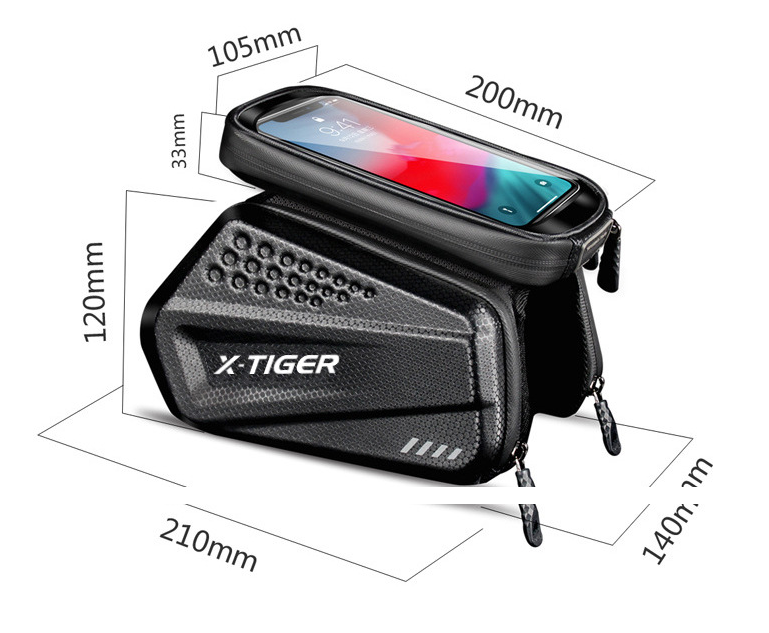 Title 1, Bicycle Front Beam Bag Touch Screen Easy To Vie...