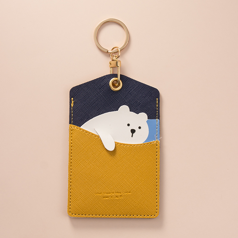 Title 6, Cartoon Keychain PU Creative Card Driver