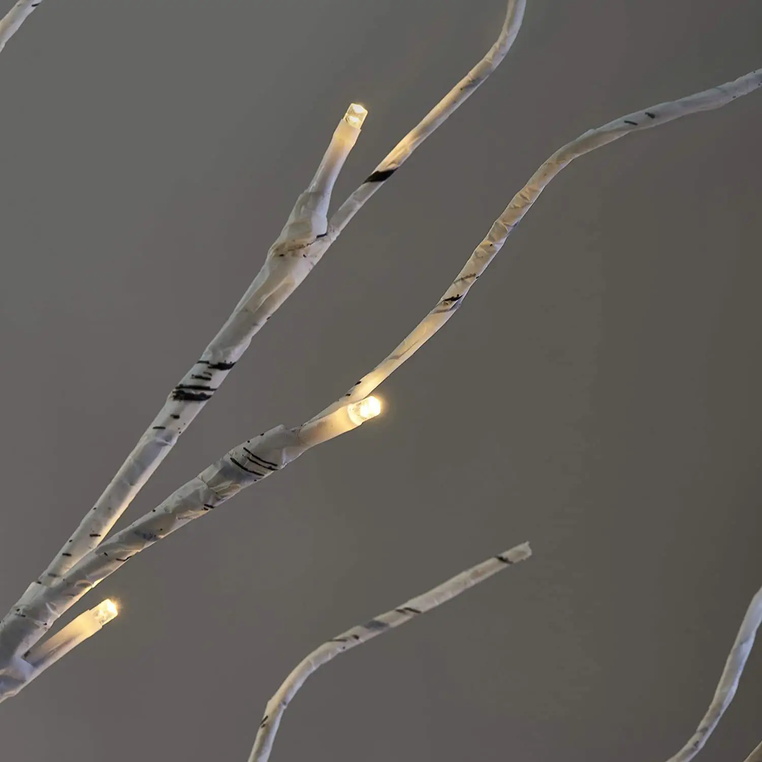 Christmas Simulation Of Birch Tree Lights