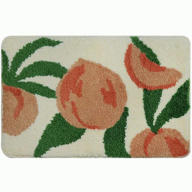 Original Design Summer Peach Flocking Soft Mat Ins Wind Peach Summer Peach - Shop at LoveMi