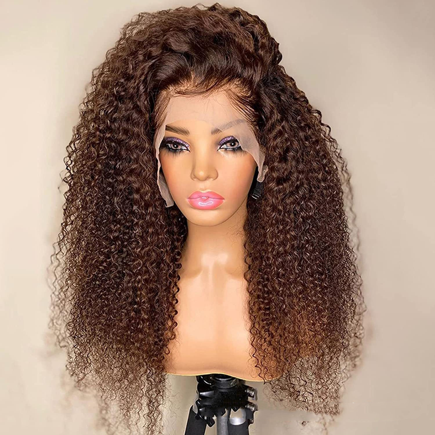 New European And American Chemical Fiber Front Lace Wig Headgear 18Inch - Shop at LoveMi