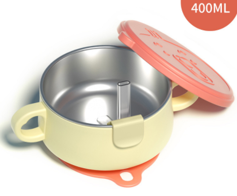 a42a570c 2c8f 4002 ac3c 204d468b936e - Stainless Steel Cartoon Baby Side Food Bowl Double Ear Soup