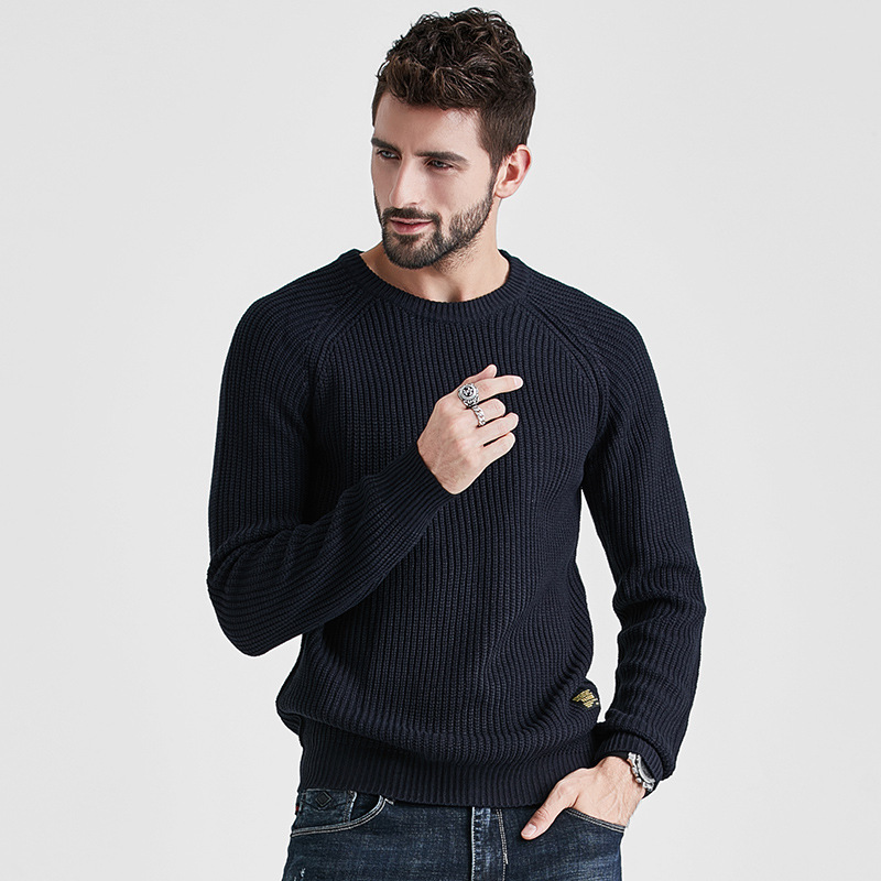 Men's Autumn And Winter New Round Neck Bottoming Sweater