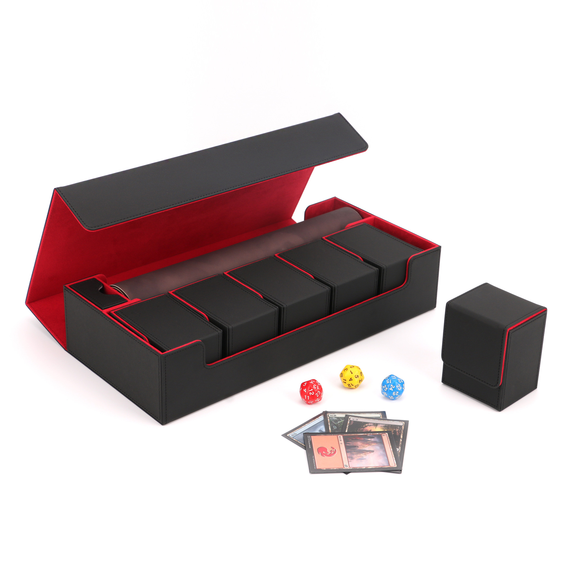 Title 10, Leather Large Capacity Suction Game Card Storag...