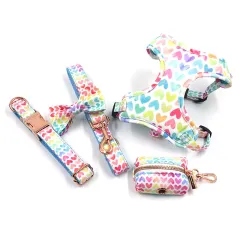 Pet Collar Leash Bow Trash Bag Set - C Set - View 1