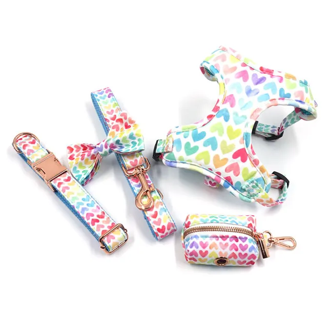 Pet Collar Leash Bow Trash Bag Set C Set - Shop at LoveMi