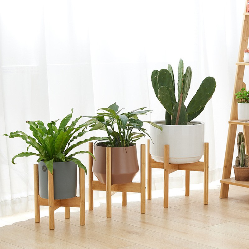 Large 35cm Indoor Plant Pot Stand Brown Tribal Cement 35cm Pot Holder Planter UK