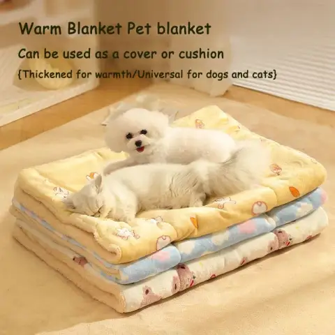 Autumn and Winter Dog Litter Blankets Ideal for Keeping