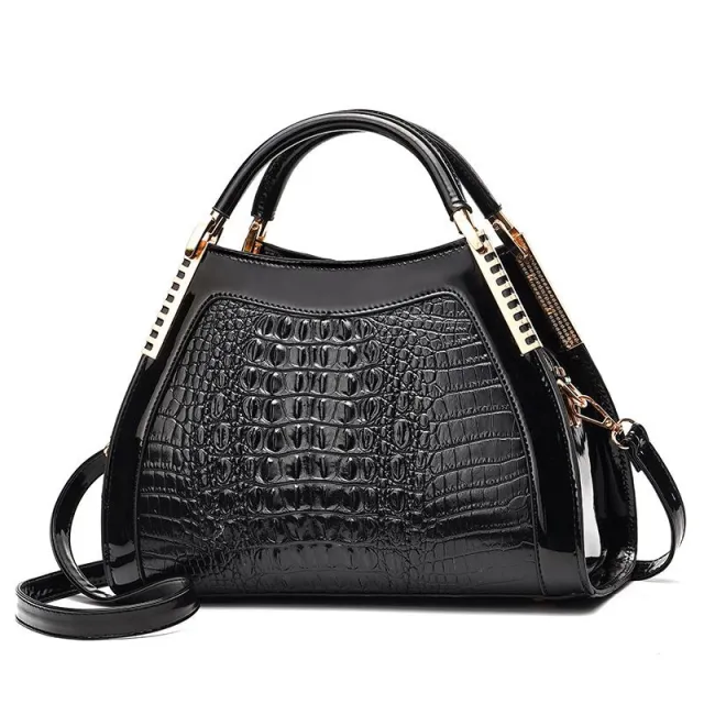 New Fashion Pattern One shoulder Messenger Bag Korean Version Ins Simple Trendy Ladies Handbag Black - Shop at LoveMi