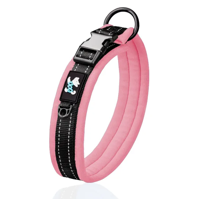 Pet Nylon Reflective Collar Leash Set Pink - Shop at LoveMi