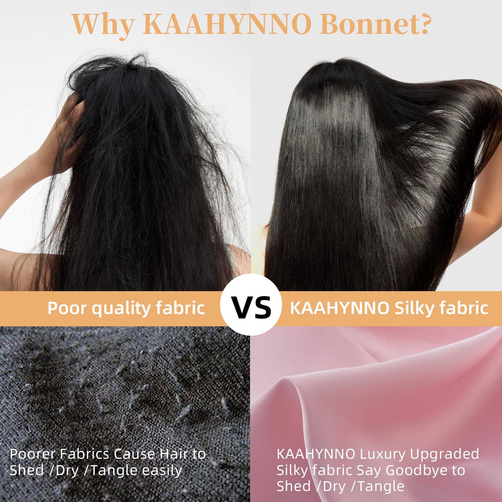 Silk Bonnet, Satin Hair Bonnet For Sleeping For Wavy Curly Natural Hair - Image 21