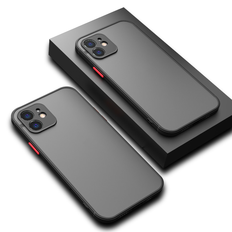 Contrasting Color Mobile Phone Hard Shell Anti-fall Frosted Protective Cover