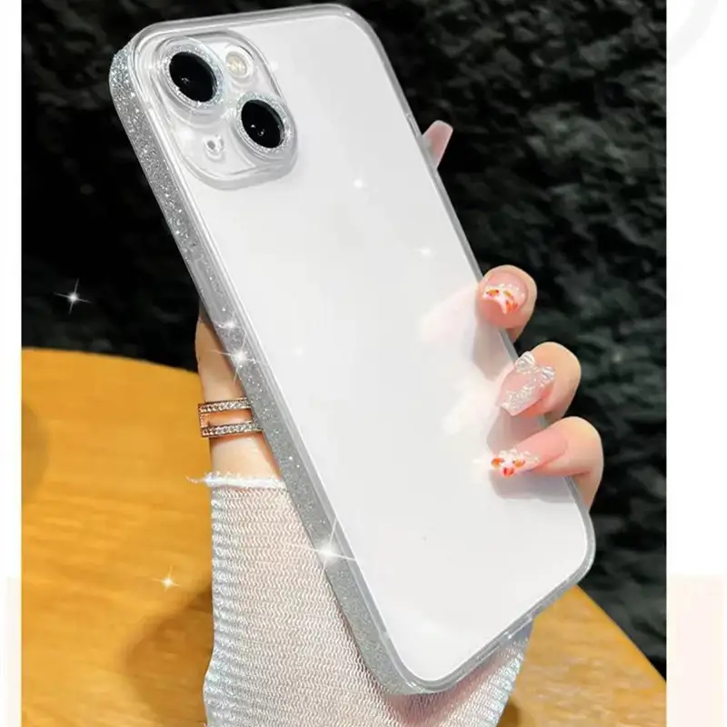 Drop Resistant Transparent Tempered Glass Phone Case
