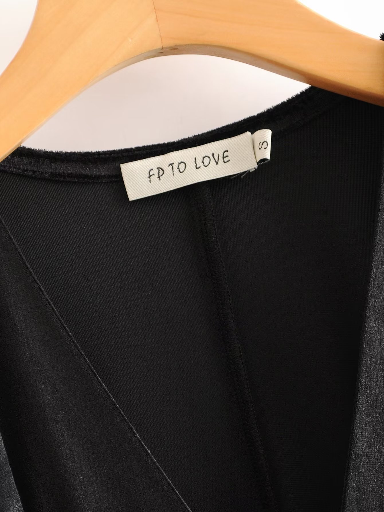 Jewelry Button Velvet Dress V-Neck