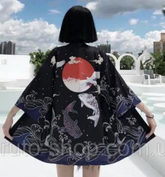 Title 16, Kimono ample 3D pour femme Cape Haori Veste Pro...