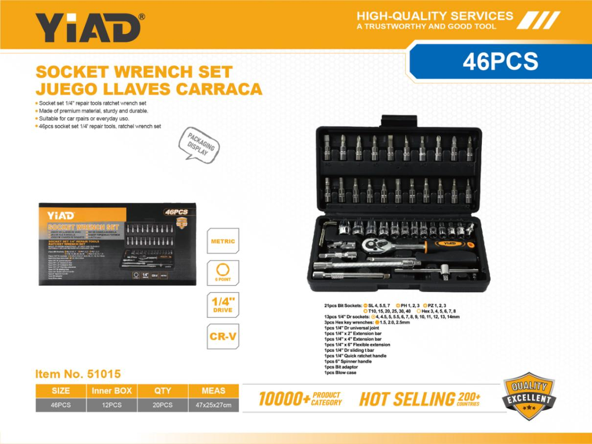 46PC  Ratchet Set Combination, Only Supports Self-pickup, Please Note That Free Shipping Is For Anti-bid Price