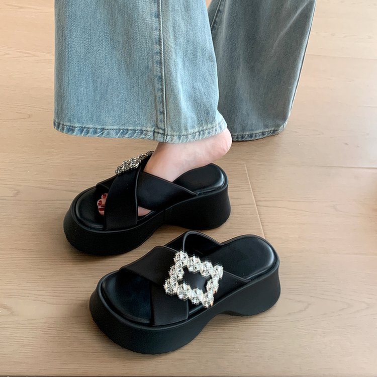 Rhinestone Flat Thong Sandals, picture 3 of 3