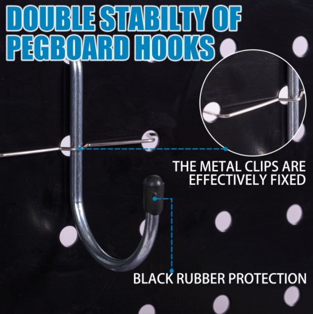 278-Piece Pegboard Organizer Kit, Wall-Mounted Tool Storage Kit, Ideal For Workshops, Garages, Warehouses, And More