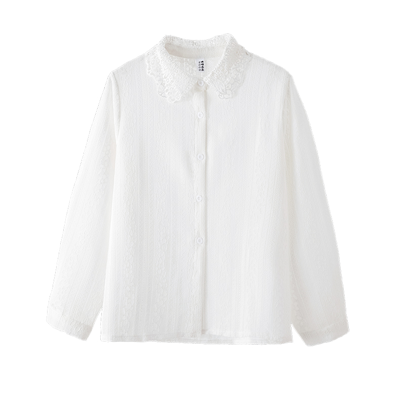 Small Design Sense Palace Style Lace Long-sleeved Stacked Shirt