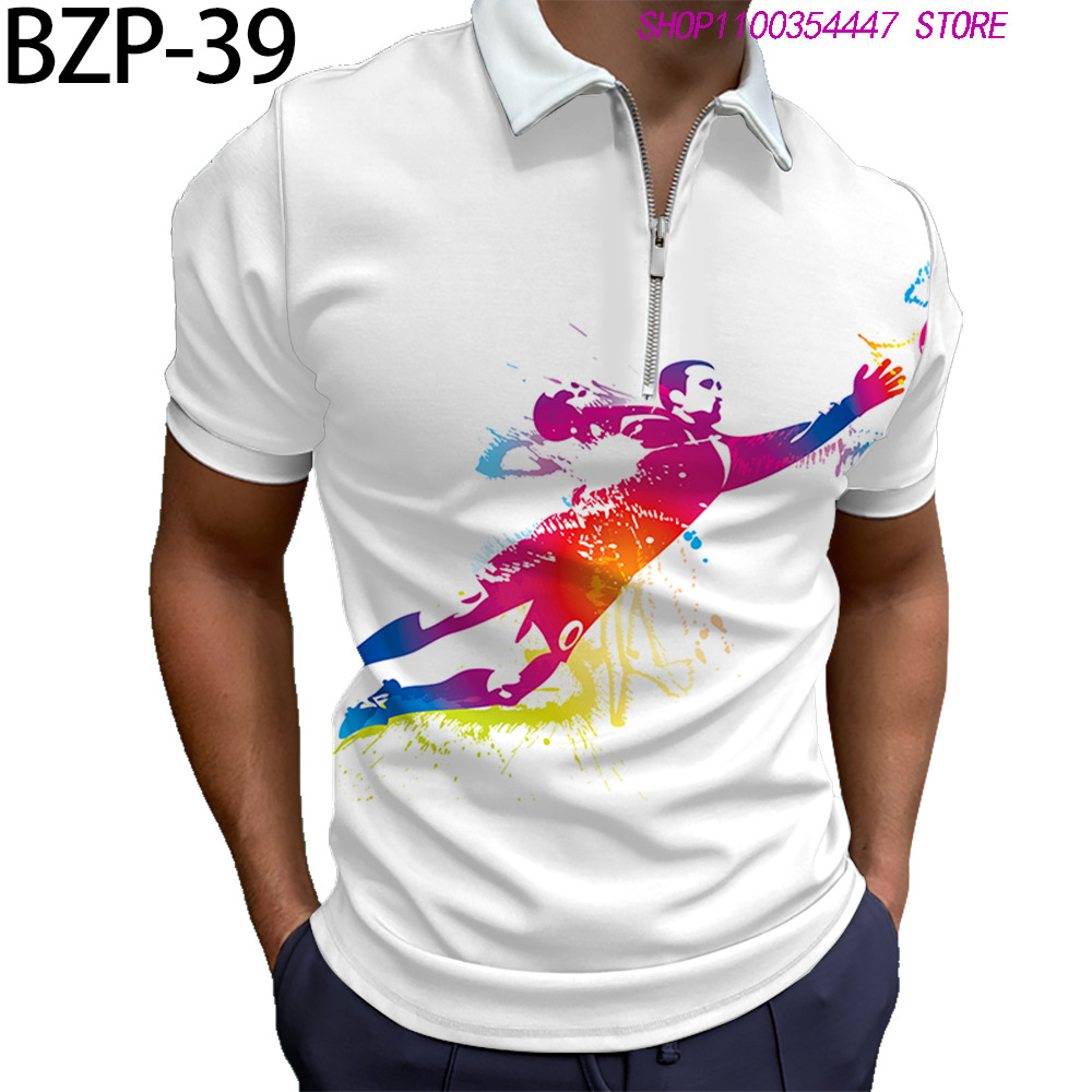 Title 4, Popular High-definition Digital Print Lapel T-s...