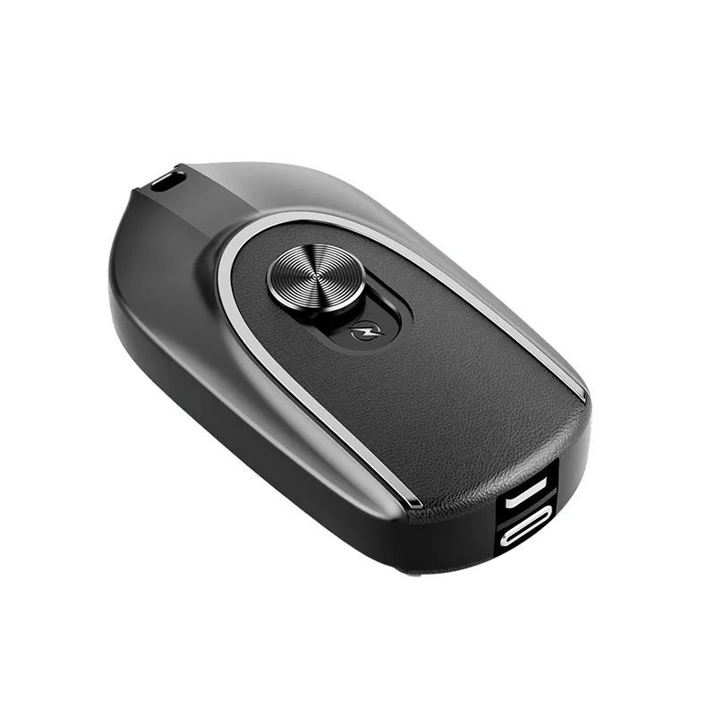 2 In 1 Mini Keychain Power Bank Keyring Hanging Buckle 2 Output Interfaces 5V 1200MAH Backup Power Bank Retractable Plug Waterproof Phone Charging Accessories – image 10
