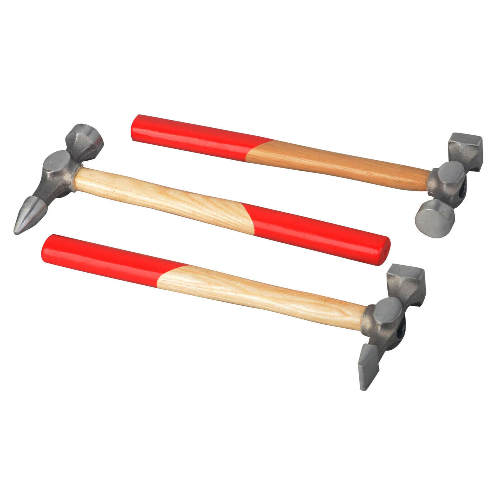 7PC CAR DENT AUTO BODY PANEL REPAIR TOOL KIT HANDLES BEATING DOLLIE HAMMERS SET — image 4