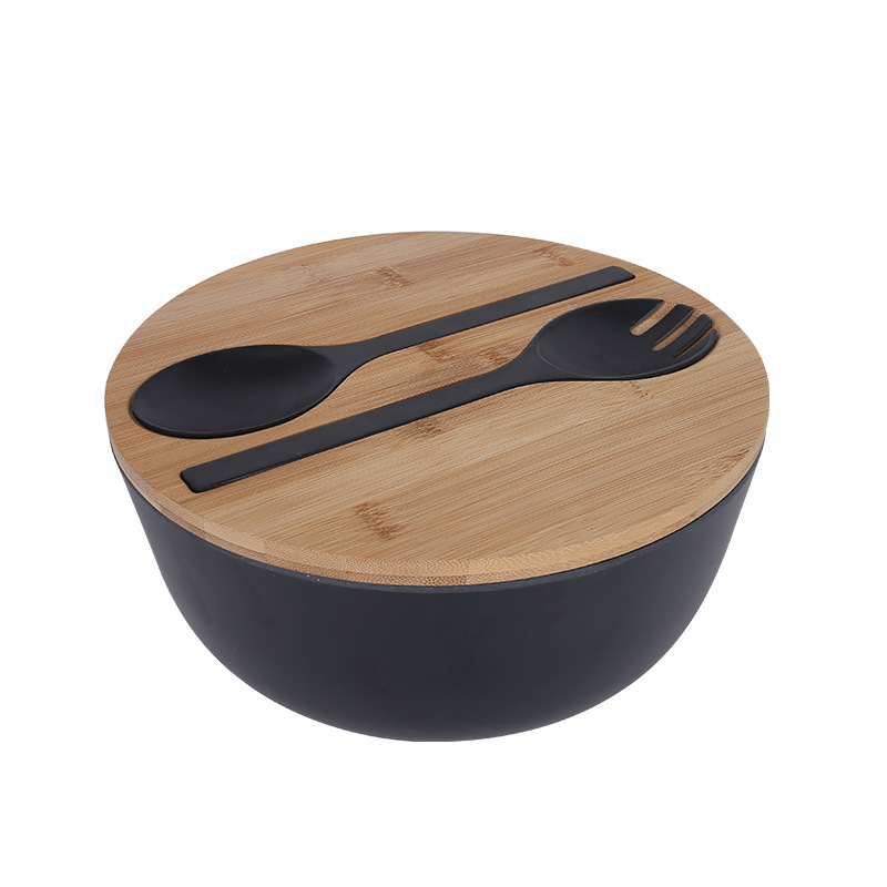 Title 5, Bamboo fiber biodegradable salad bowl