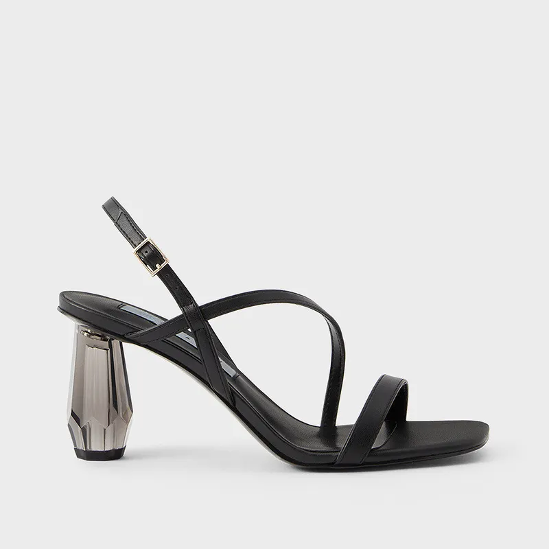 Clearance Sandals Female Summer Thin Belt Toe Versatile - Clear