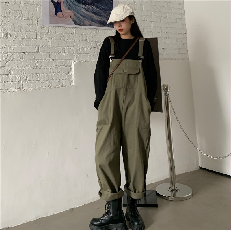 All-match Student Wide Leg Strap Casual Trousers Women's Pants