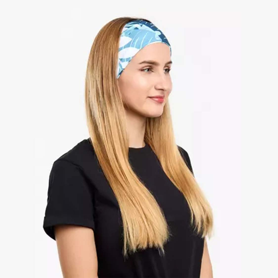 Hairband Ear Muffs Turban Running Headband (1pcs). Headband color: colorful Headband size:24*10cm Headband material: polyester Because of the small size, there is no problem to carry, will not feel itching or pressure, can be mounted on the head and ears.