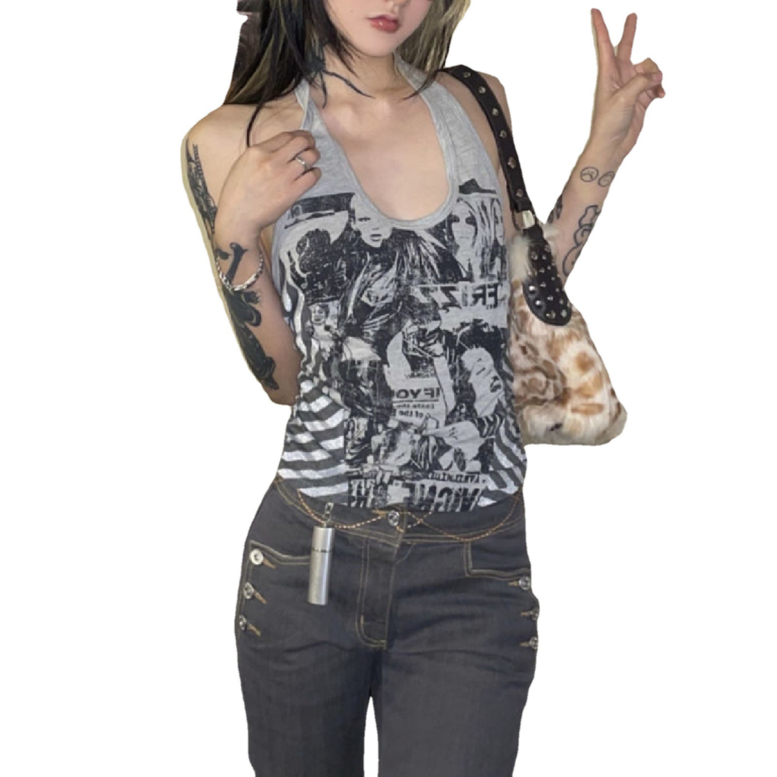 Women's Fashionable Slim Sleeveless Top