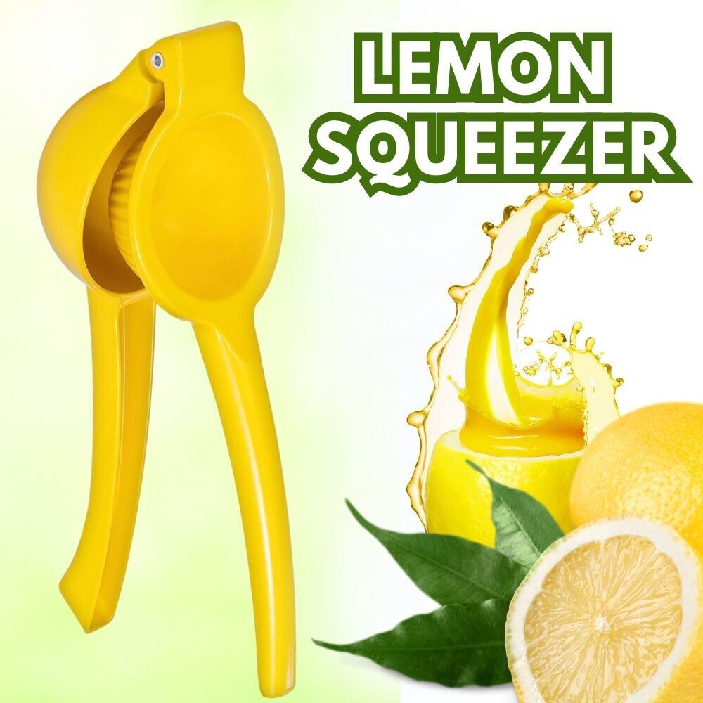 Citrus Juicer Press Tool Lemon Squeezer for Extracting the Most Juice Possible by KT Deals. Kitchen Metal Lemon Squeezer - Handheld Lemon Juicer Squeezer - Easy to Use Citrus Juicer - Manual Press. GET EVERY LAST DROP OF JUICE: Our lemon squeezer won’t wa