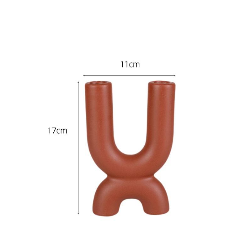 Brown 2head candlestick