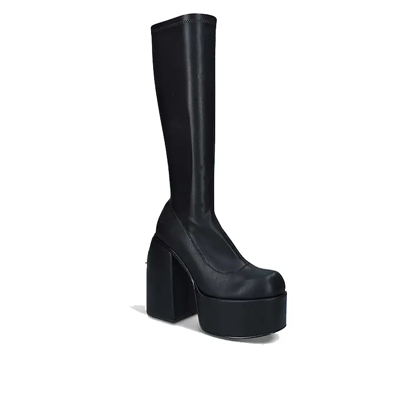 Platform High Heel And Ankle Martin Boots