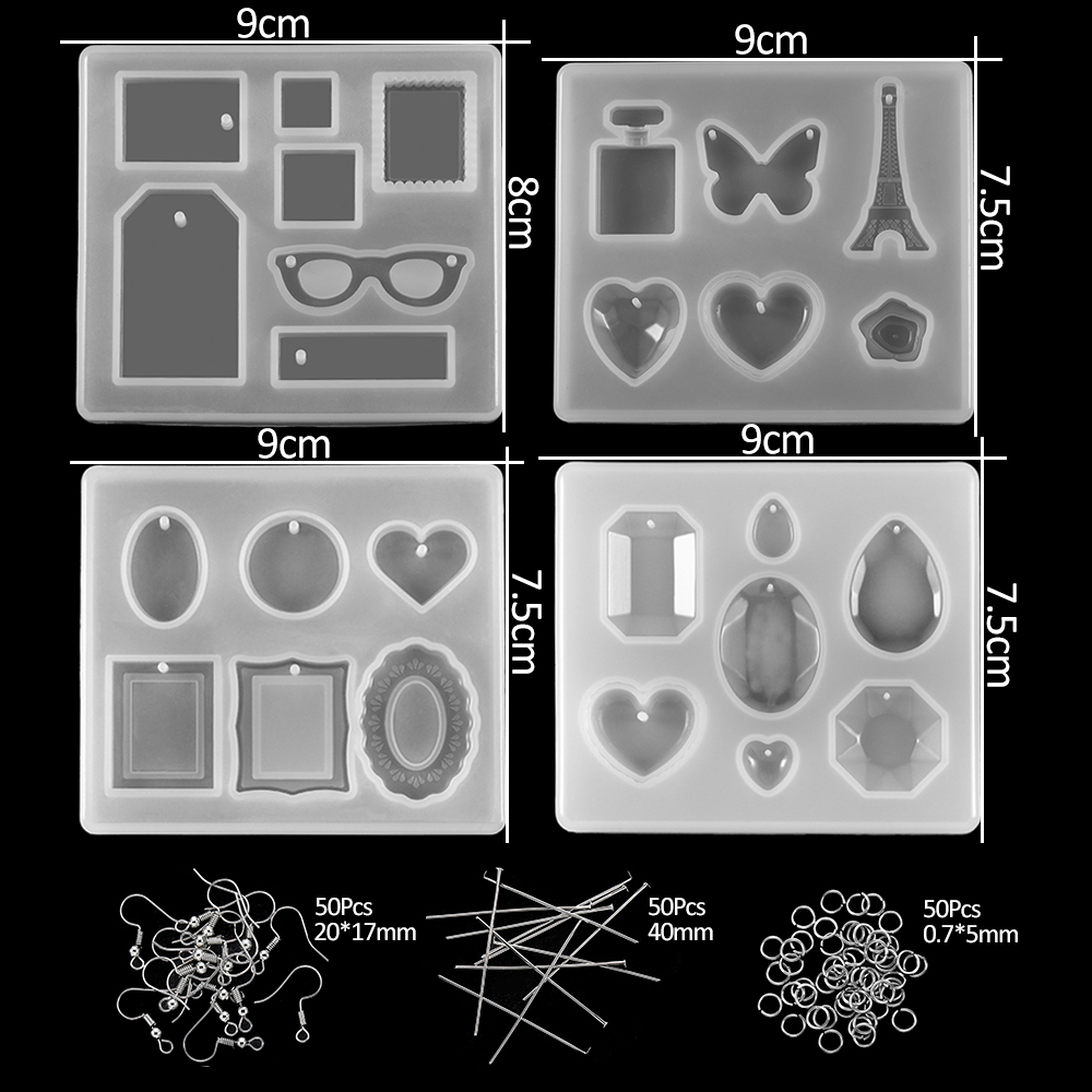 Title 6, Silicone Mold Material Package Epoxy Jewelry Ac...