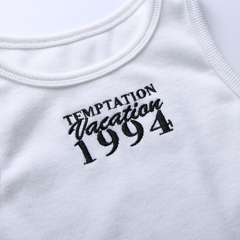 Title 2, Digital Print Embroidered English Stretch Vest