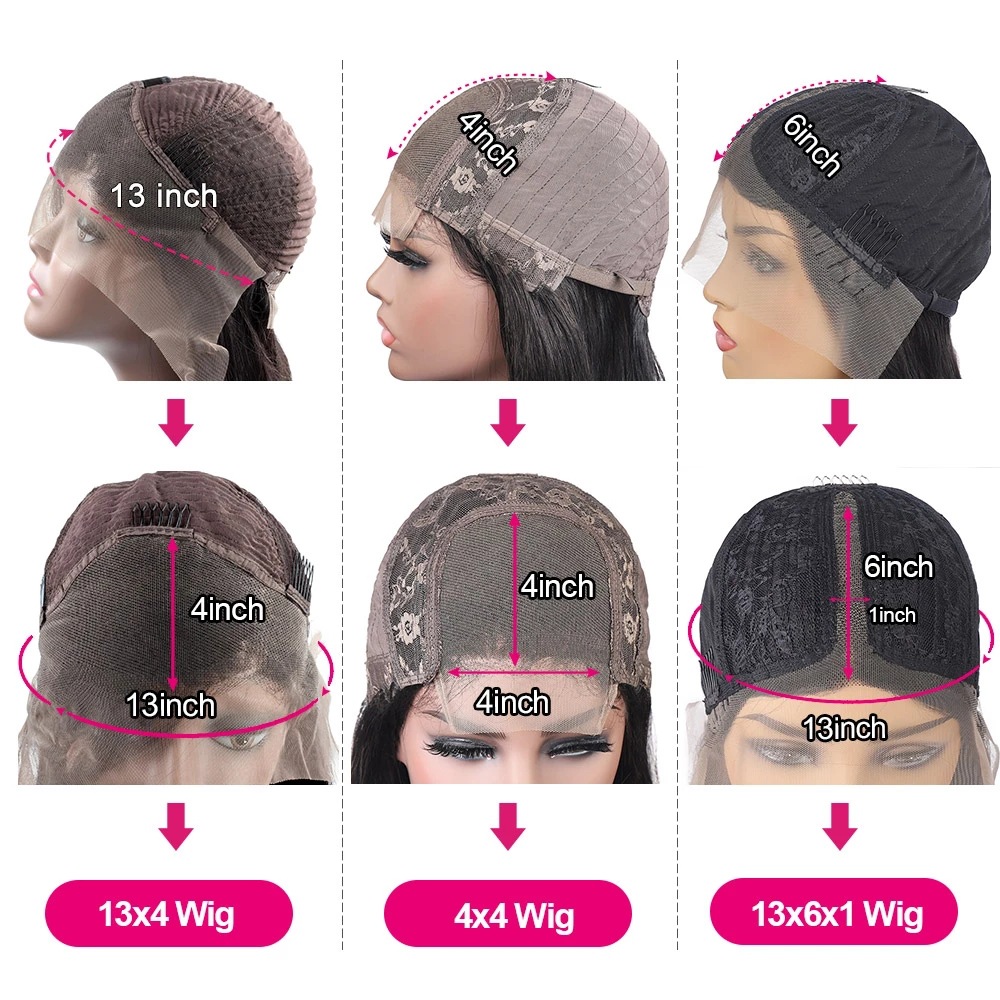 Front Lace Real Wig Female Curly Hair Headgear 4X4 Closure - Shop at LoveMi