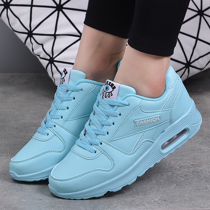 266sky blue leather noodles