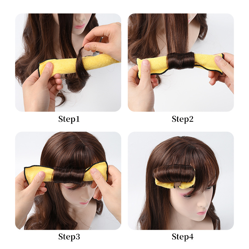 Title 2, 6 Color Heat-free Hair Curler Sponge Iron Wire ...