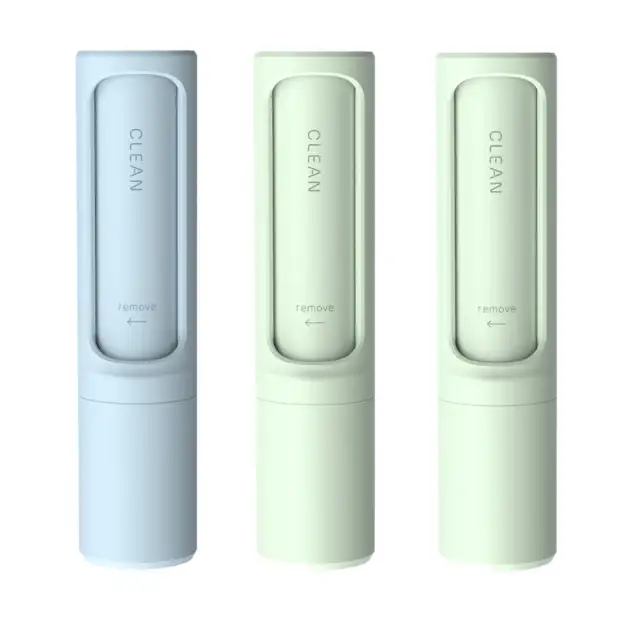 Rotating Cylinder Sticker Roller Electrostatic Brush Hair Removal Artifact Pet Hair Removal Brush Clothes Sticky Brush Hair Remover Green Green Blue - Shop at LoveMi