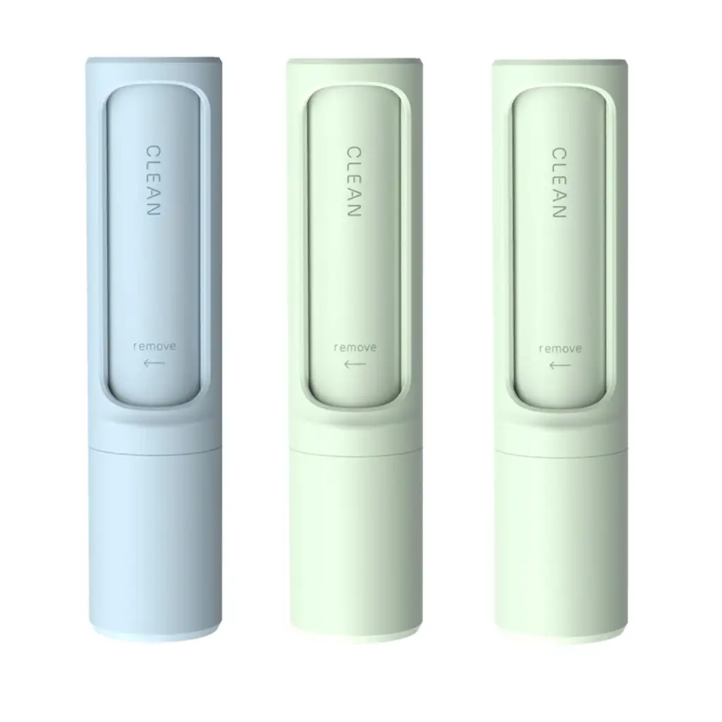 Rotating Cylinder Sticker Roller Electrostatic Brush Hair Removal Artifact Pet Hair Removal Brush Clothes Sticky Brush Hair Remover - Green Green Blue