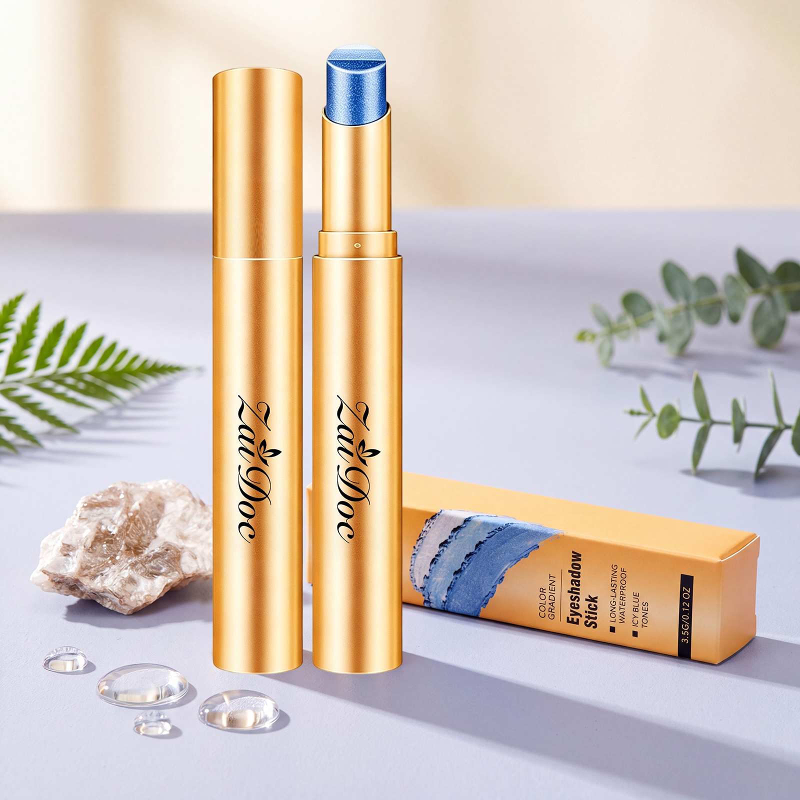 Makeup Eyeshadow Stick  Ice Crystal Grape Blue  3.5g 1box