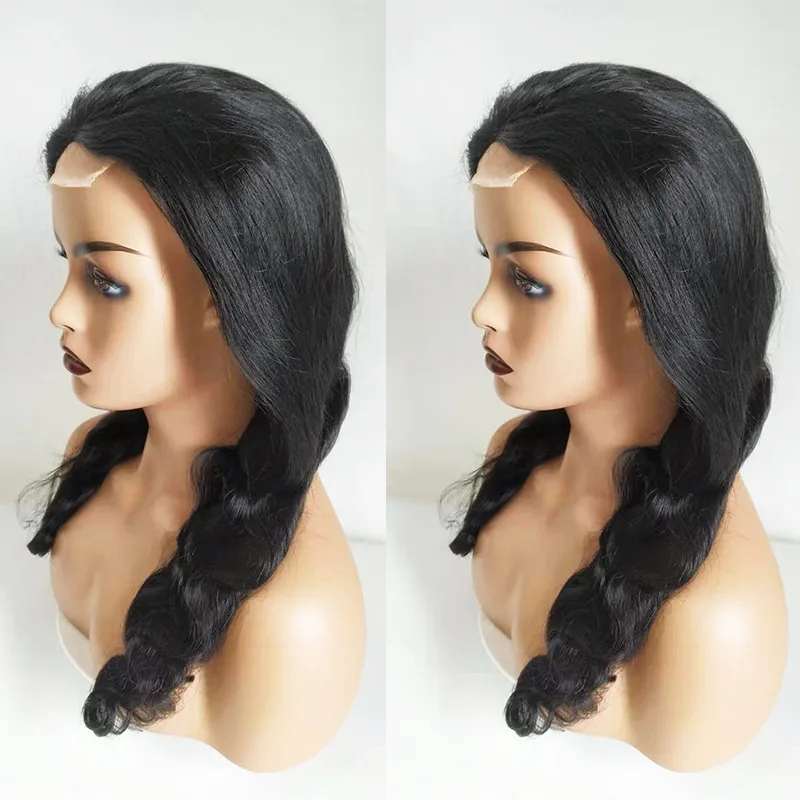 Lace Closure Wig Body Wave Human Hair Wigs - 16Inch