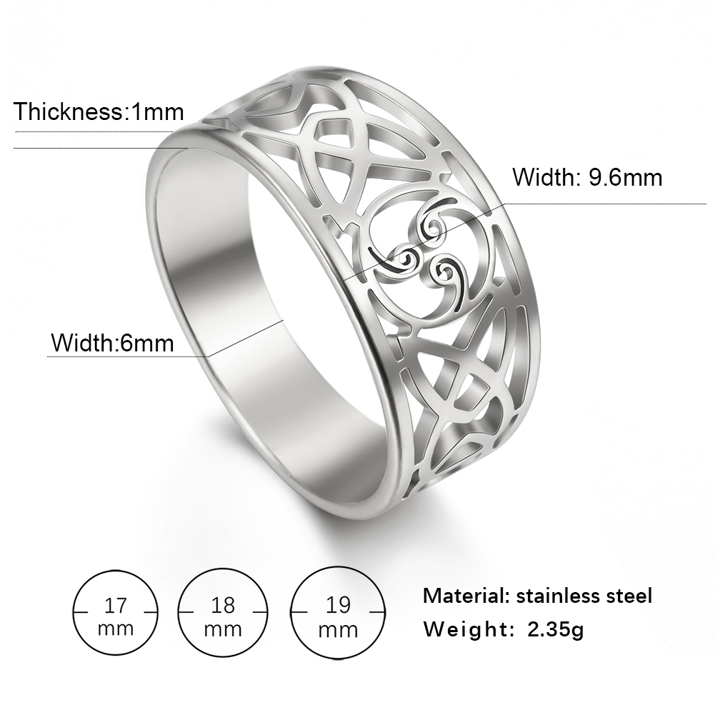European And American Retro Hollow Pattern Ring