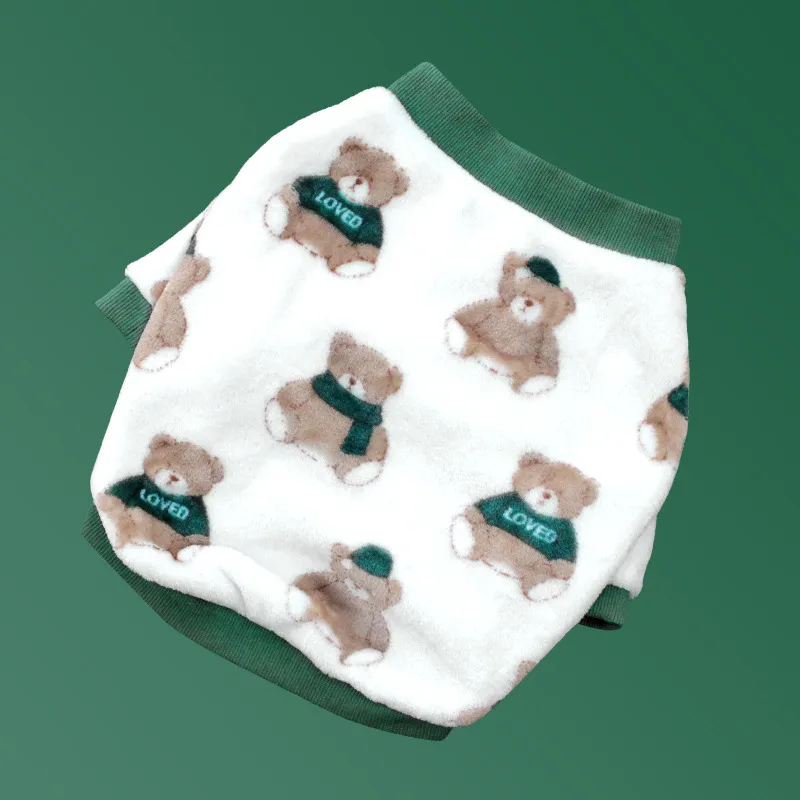 French Clothes Dog Pyjamas Winter Clothes Corgi - Bear Style