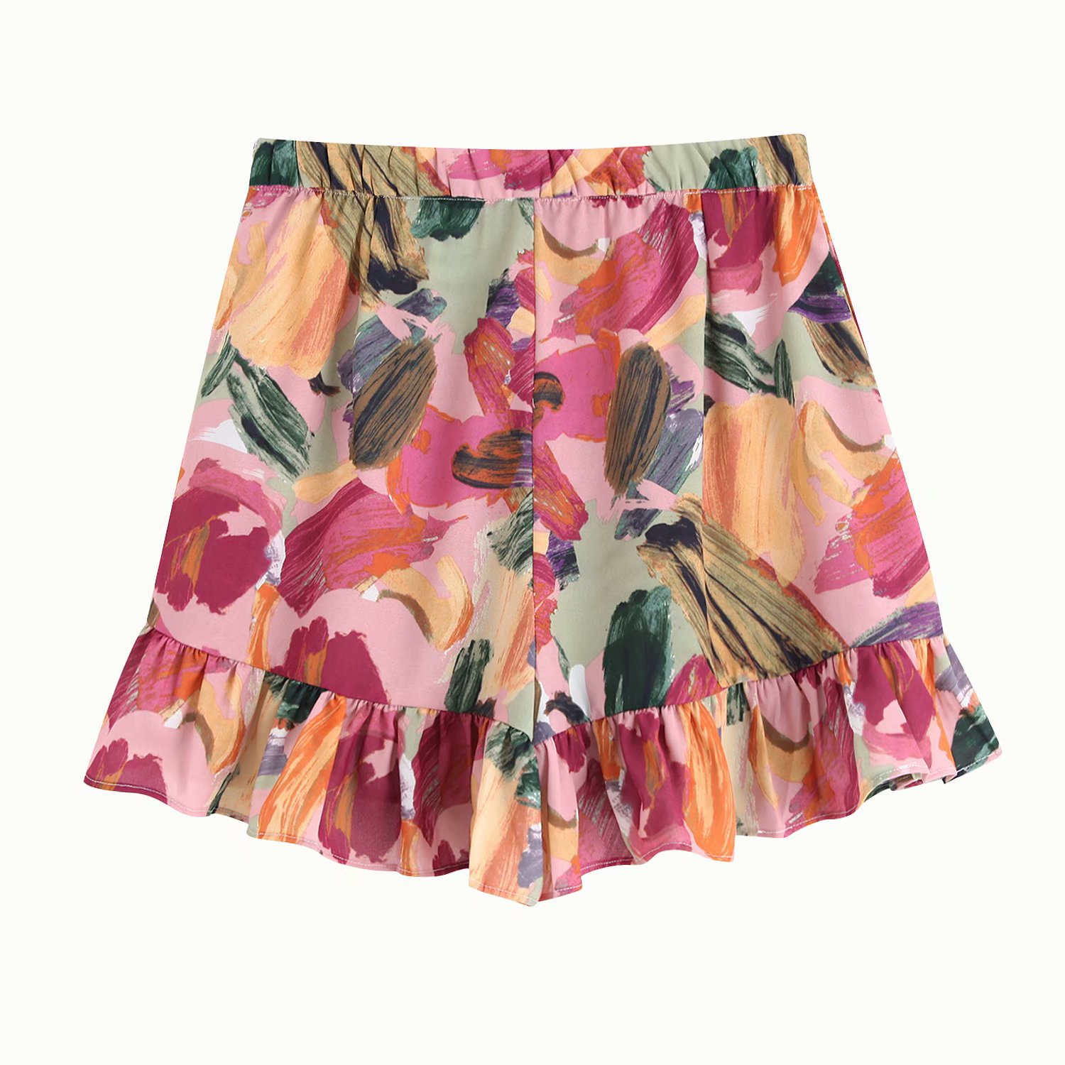 Title 7, Printed short skirt for women, perfect for summ...