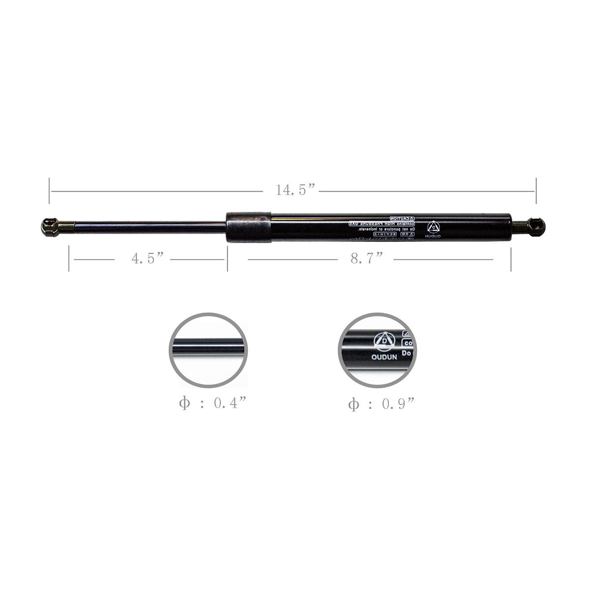 2pcs Tailgate Trunk Liftgate Lift Support Struts For 02-10 SC430 W-o Spoiler