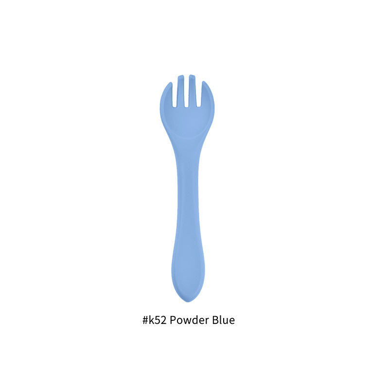 Title 6, Food Grade Baby Feeding Tableware Silicone Fork