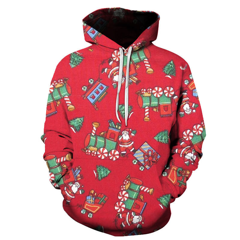 Title 3, Herren-Sweatshirt mit Weihnachtsmotiv und Kapuz...